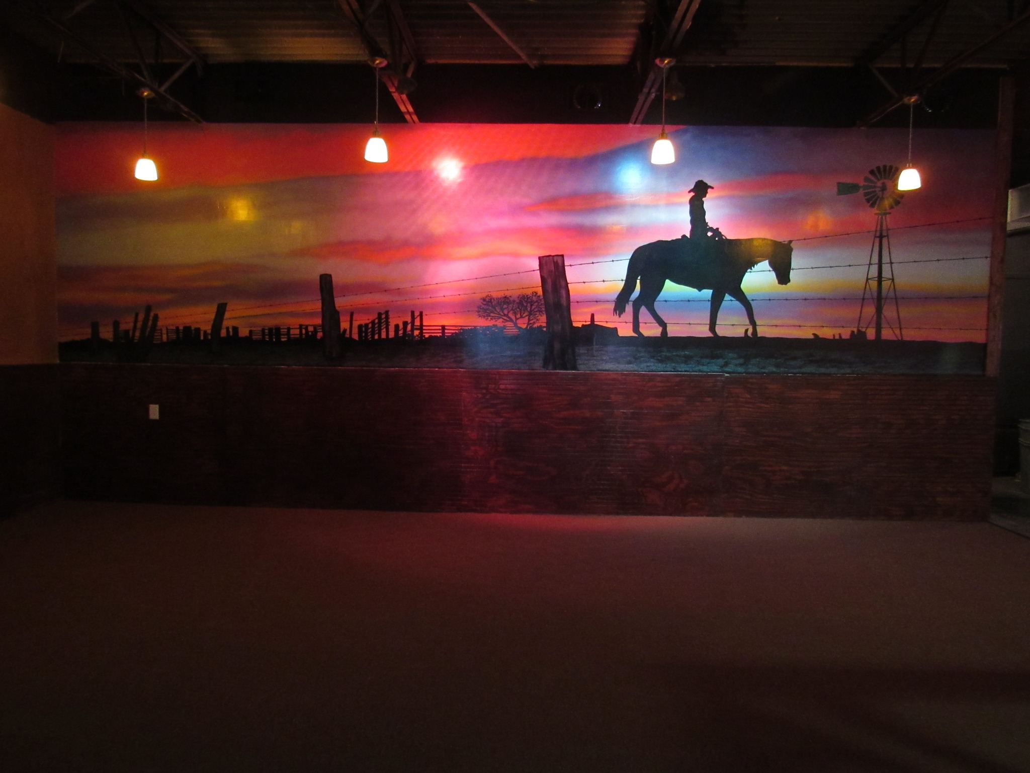 Mural painted for the Sunset Rodeo in Corpus Christi, Texas.